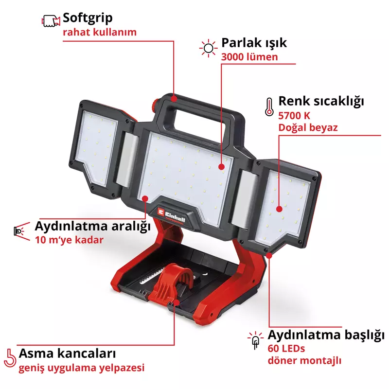 Einhell%20%20TP-CL%2018/3000%20Li%20Set%20-%20Solo%20Akülü%20Aydınlatma