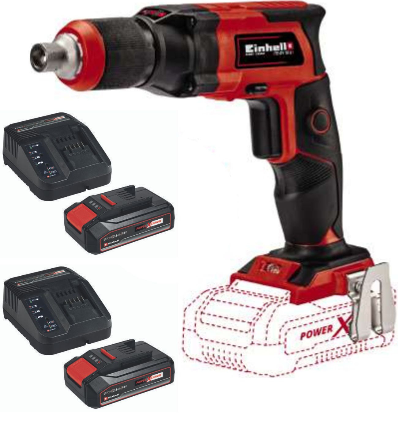 Einhell%20TE-DY%2018%202X2.5AH%20Akülü%20Alçıpan%20Vidalama