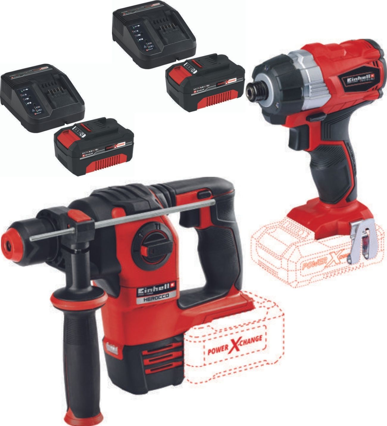 Einhell%20Herocco%2018v%20Kırıcı%20Delici%20TE-CI%2018%20BL%20Vidalama%202x4.0ah%20Kömürsüz%20Set