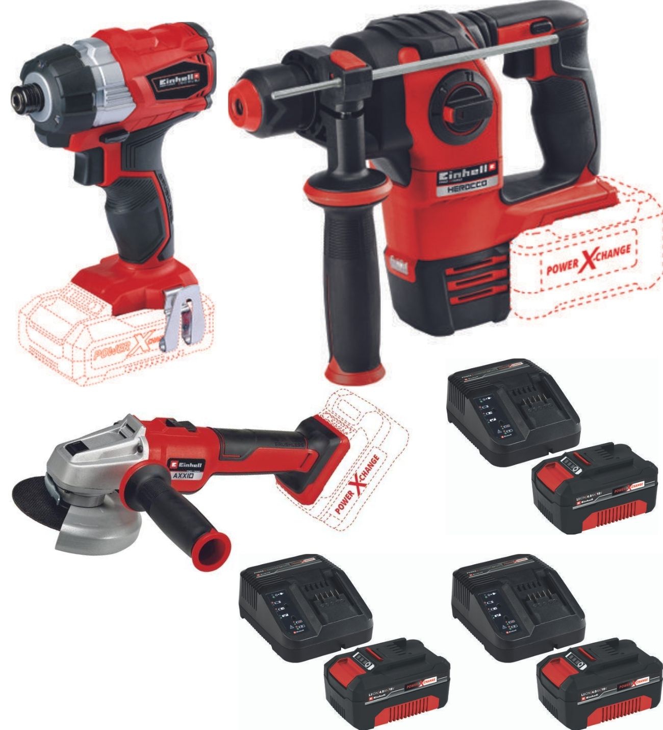 Einhell%20TE-CI%2018%20BL%20Axxio%2018/115%20Avuç%20Taşlama%20Herocco%2018v%20Kırıcı%20Delici%203x4.0ah%20Akülü%20Kömürsüz%20Set