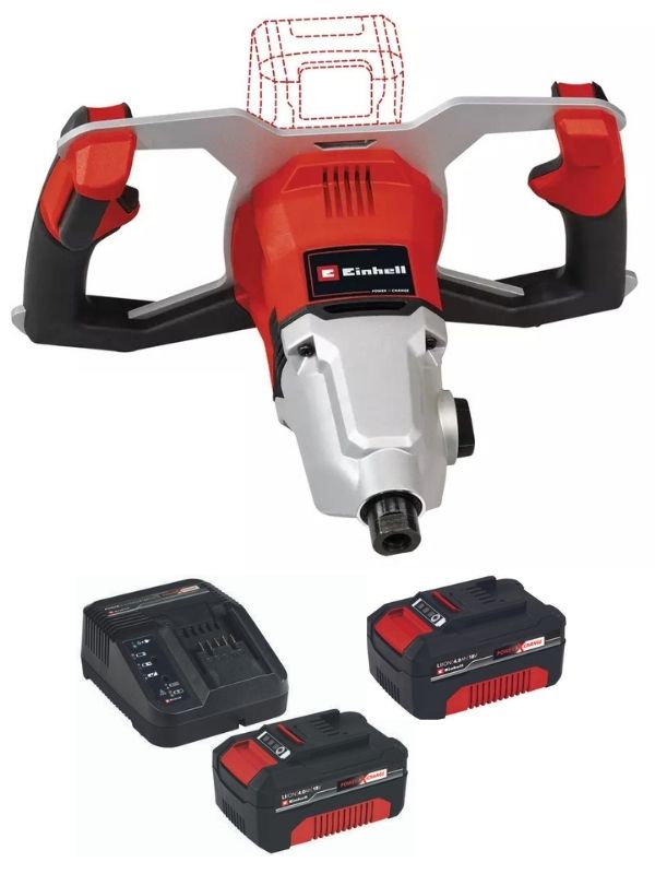 Einhell%20TP-MX%2018-2%20Li%20BL%202x4.0ah%20Akülü%20Boya/Harç%20Karıştırıcı%20