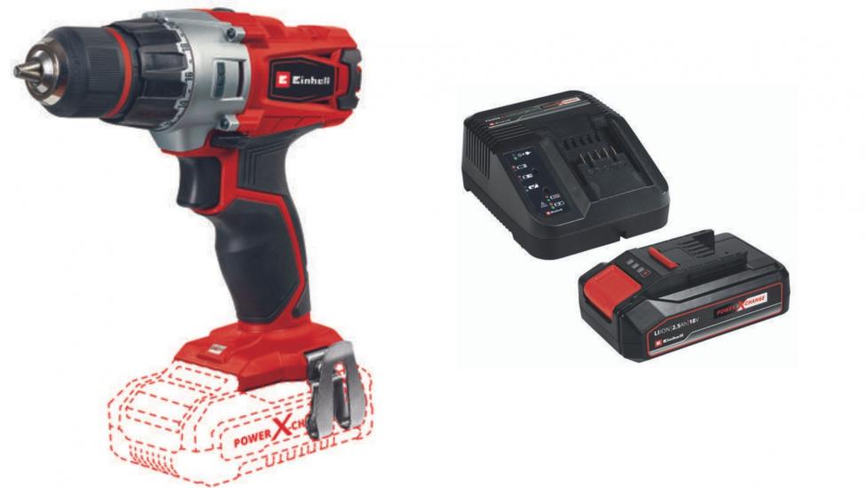 Einhell TE-CD 18/2 li Akülü Matkap Vidalama (2.5 ah akü ve şarj ünitesi dahildir)