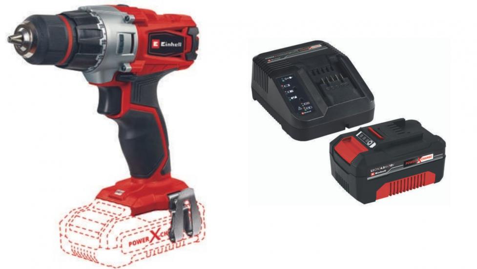 Einhell TE-CD 18/2 li Akülü Matkap Vidalama (4.0 ah akü ve şarj ünitesi dahildir)