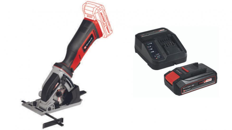 Einhell TE-CS 18/89 Lİ Akülü Mini Daire Testere (2.5ah akü ve şarj ünitesi dahildir)