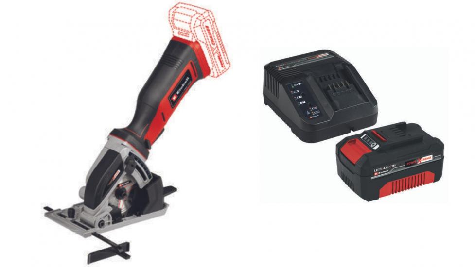 Einhell TE-CS 18/89 Lİ Akülü Mini Daire Testere (4.0 ah akü ve şarj ünitesi dahildir)