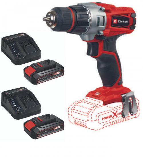 Einhell TE-CD 18/2 li Akülü Matkap Vidalama 2x2.5ah Çift Akülü Set 