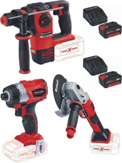 Einhell Te-ci 18 li bl Vidalama Herocco Kırıcı Delici Axxio 18/150 Avuç Taşlama 2x4.0ah Kömürsüz Profesyonel Set