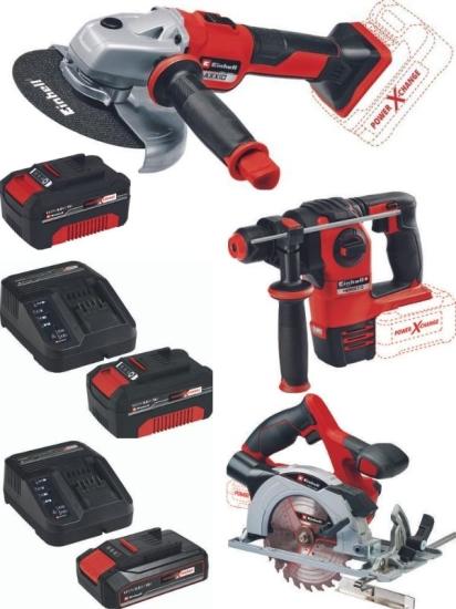 Einhell Axxio 18/150 Avuç Taşlama Herocco 18v Kırıcı Delici Te-cs 18/165/1 Daire Testere 2x4.0+2.5ah Akülü Set 