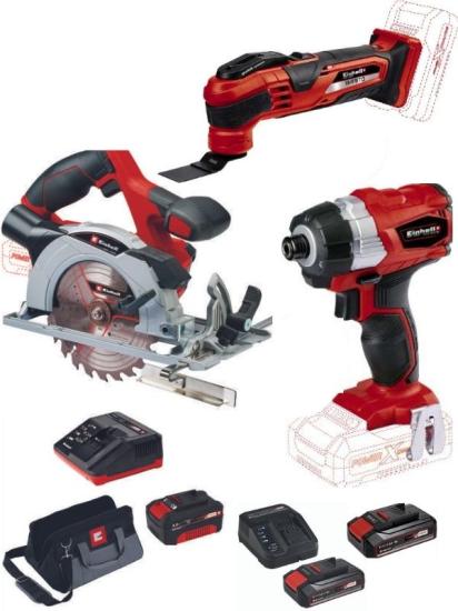 Einhell te-ci 18 bl Vidalama Te-cs 18/150 Daire Testere Varrito Raspalama 2x2.5+4.0ah Akülü Set