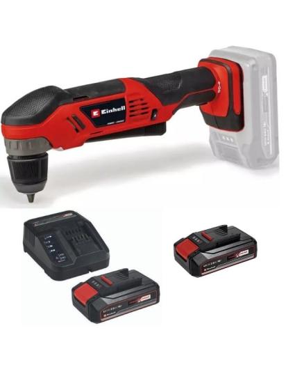 Einhell te-ad 18 li 2x2.5ah akülü açılı dik vidalama makinesi